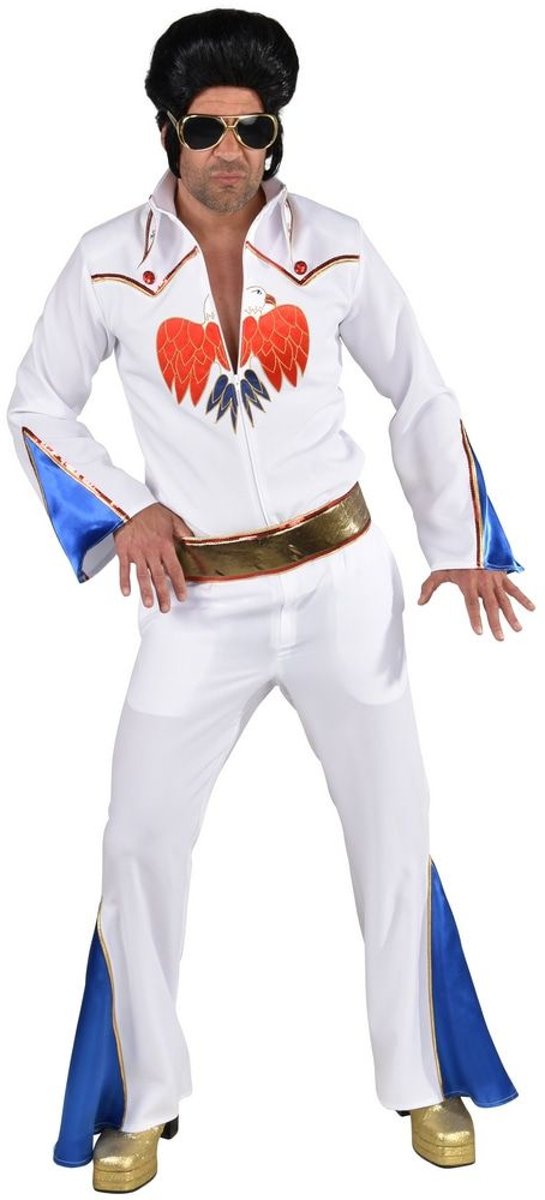 Rock & Roll Kostuum | Rockster Elvis Las Vegas Adelaar | Man | Small | Carnaval kostuum | Verkleedkleding